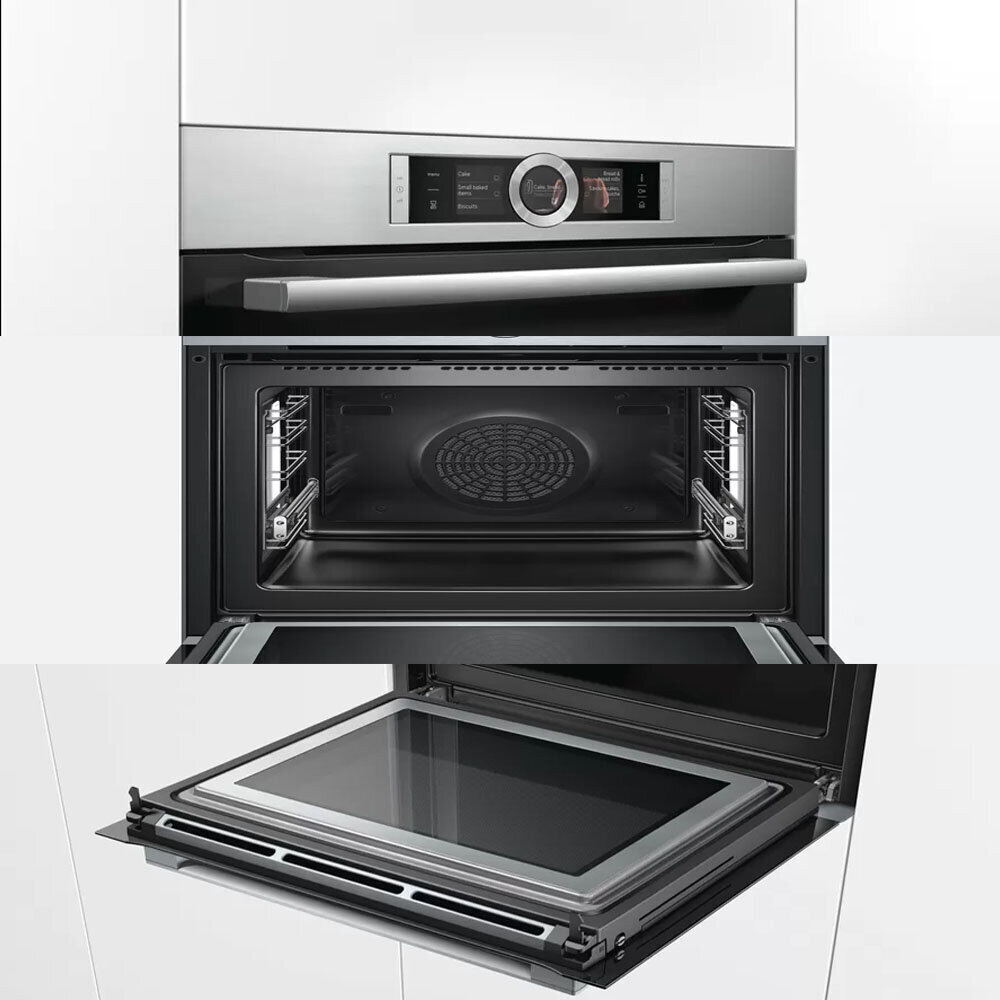 BOSCH 博世 HNG6764S1 8系列 嵌入式微波烤箱(帶蒸氣輔助) 60 x 60 經典銀-圖片-4