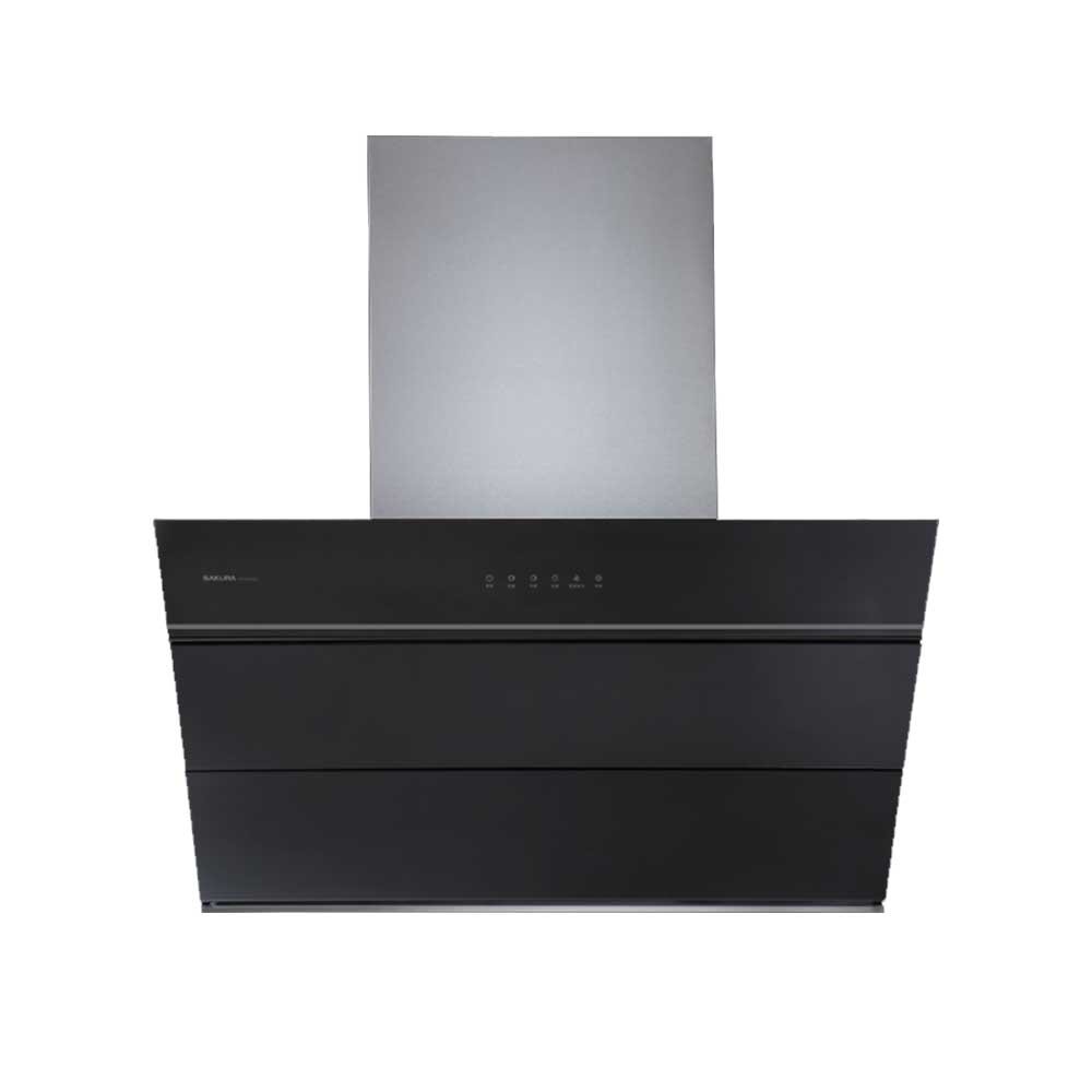 【免運費】 櫻花牌 R7650 90cm 近吸除油煙機 全鋼化黑玻璃 限定區域送基本安裝-圖片-1