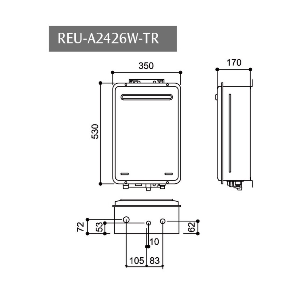 林內牌 日本進口 數位恆溫 強制排氣 24L 熱水器 REU-A2426W-TR 限定區域送基本安裝-圖片-3