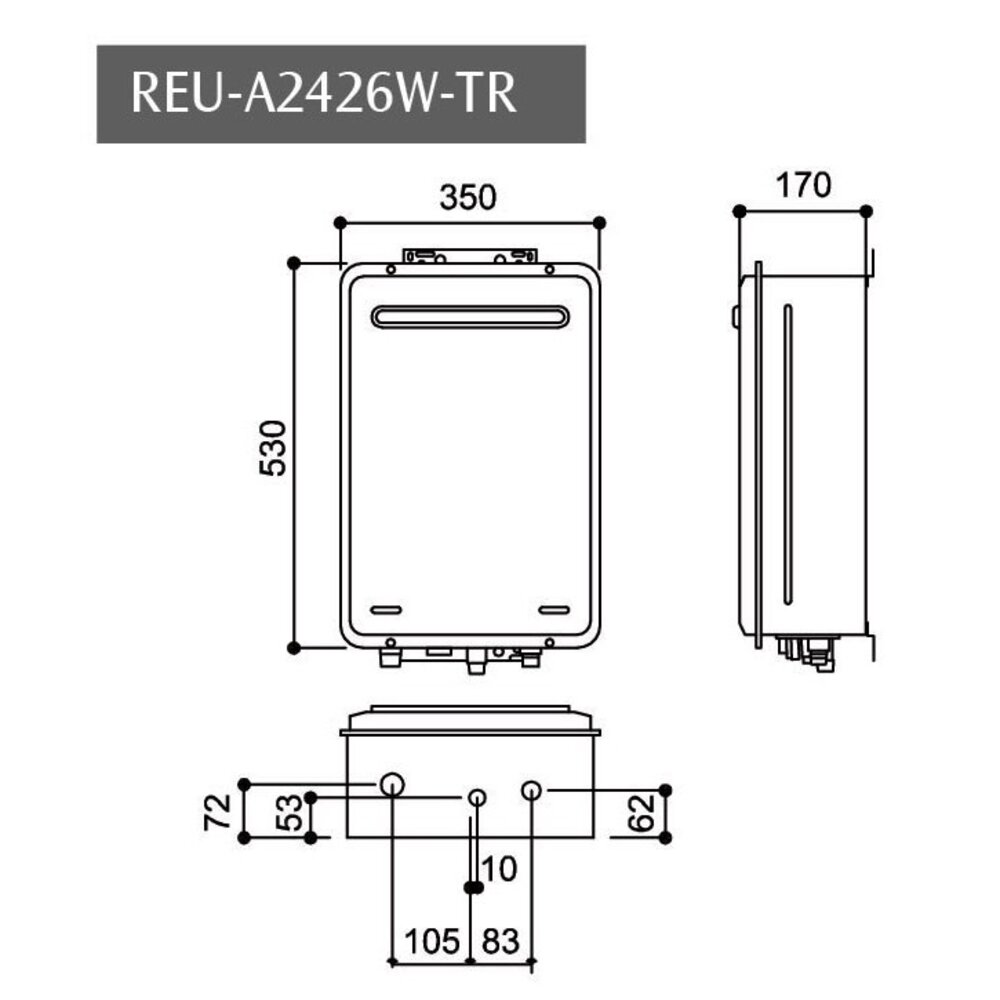 林內牌 日本進口 數位恆溫 強制排氣 24L 熱水器 REU-A2426W-TR 限定區域送基本安裝【KW廚房世界】-圖片-4