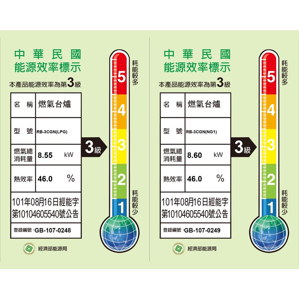 林內牌 瓦斯爐 內焰爐 檯面爐 RB-3CGN-TR(B) RB-3CGN 限定區域送基本安裝【KW廚房世界】-圖片-2