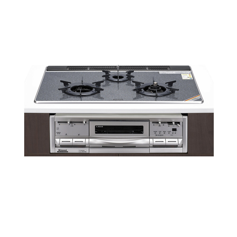 林內牌 爐連烤 內焰三口爐 + 小烤箱 RBG-N71W5GA3X-SVL-TR 日本原裝進口 限定區域送基本安裝-圖片-1
