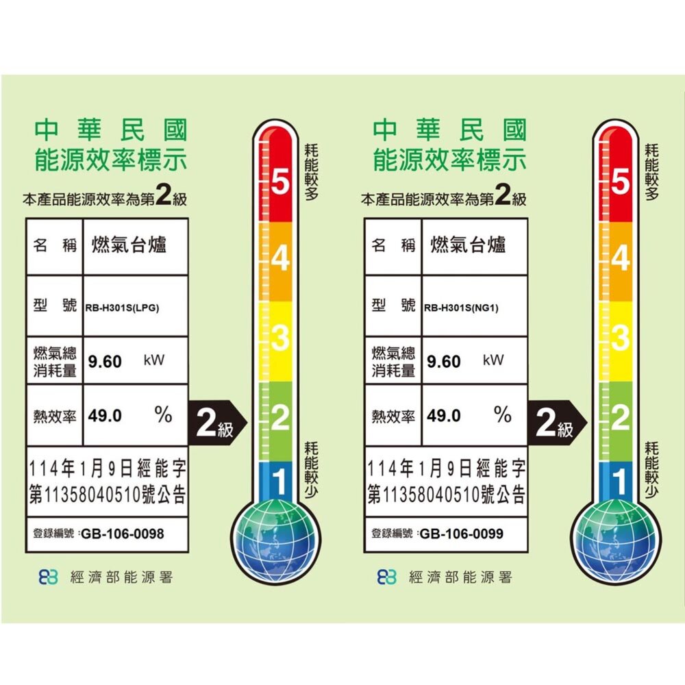 林內牌 瓦斯爐 RB-H301S RB-H301 防漏 三口 檯面爐 ☆防漏爐頭 限定區域送基本安裝-圖片-2