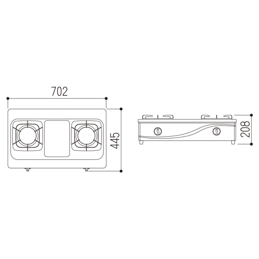 林內牌 瓦斯爐 RTS-203SC RTS203SC 台爐 銅合金爐頭 限定區域送基本安裝-圖片-4
