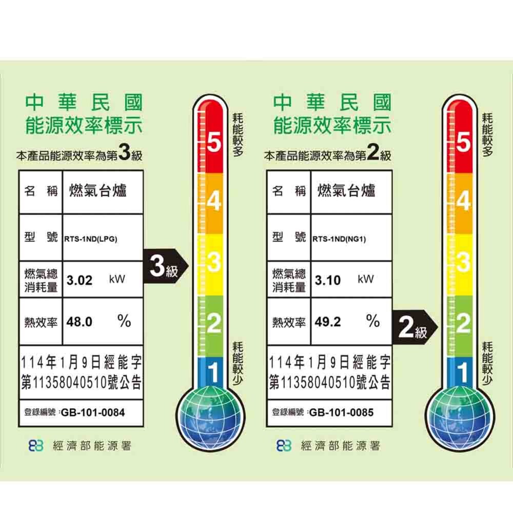 林內牌 RTS-1ND RTS1ND 瓦斯爐 台爐 單口爐 銅爐頭 日本原裝進口 限定區域送基本安裝-圖片-2