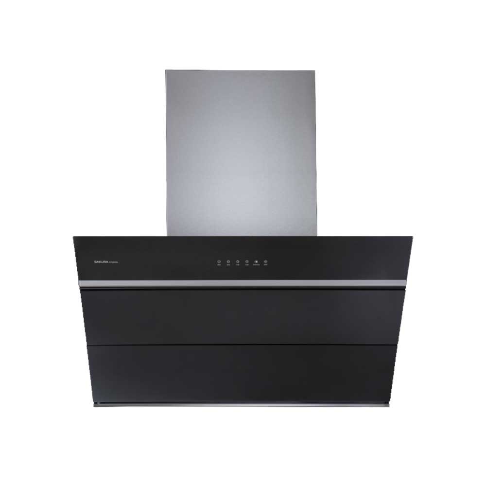 【免運費】櫻花牌 R7653 近吸除油煙機 全鋼化黑玻璃 限定區域送基本安裝-圖片-1