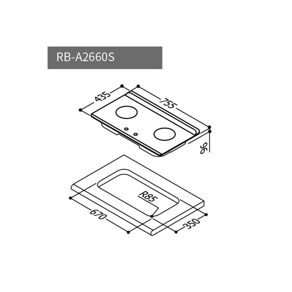高雄 林內牌 瓦斯爐 RB-A2660S 檯面式不銹鋼雙口爐 緻溫系列 限定區域送基本安裝-圖片-6