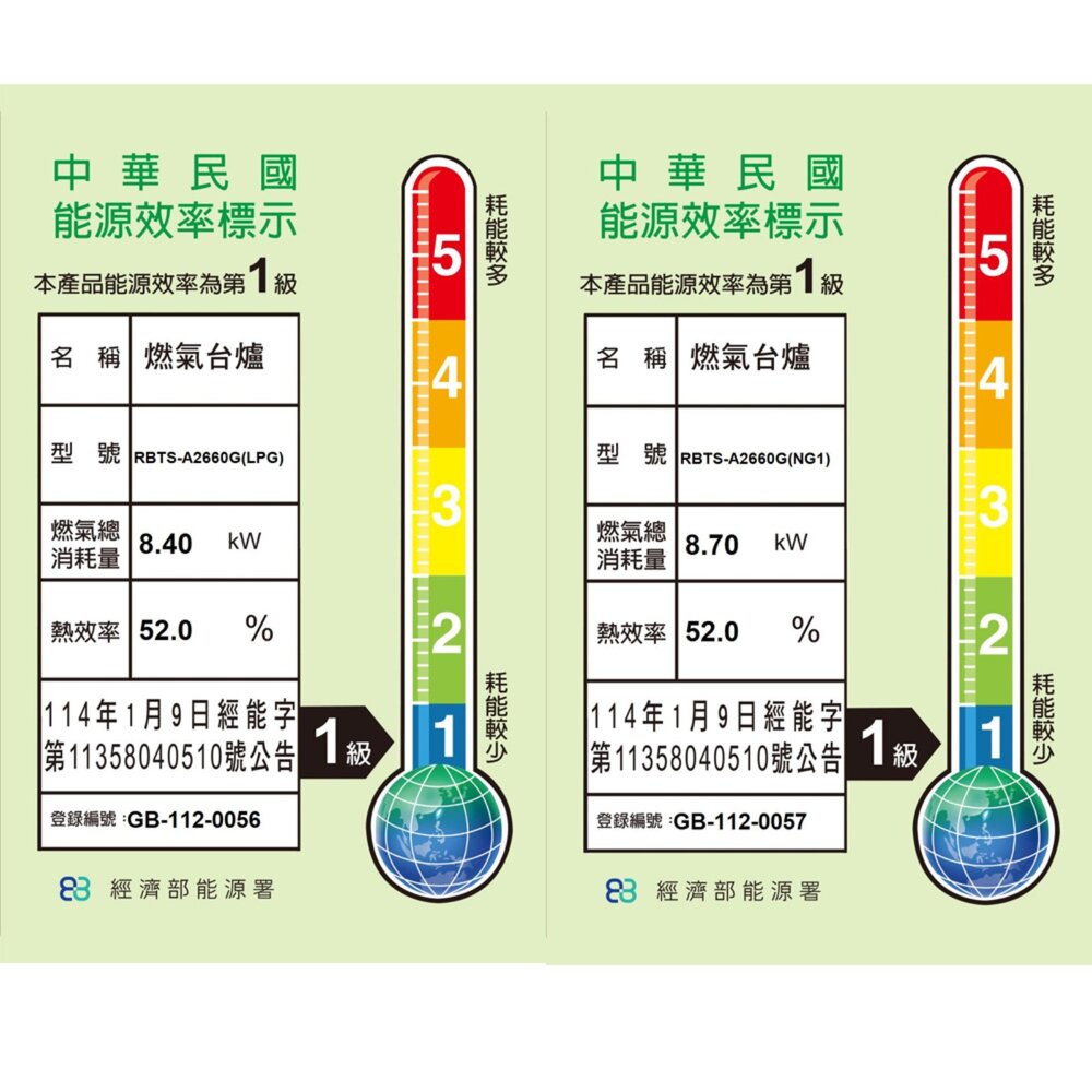 高雄 林內牌 瓦斯爐 RB-A2660G(B) 檯面式緻溫玻璃雙口爐 緻溫系列 限定區域送基本安裝-圖片-2