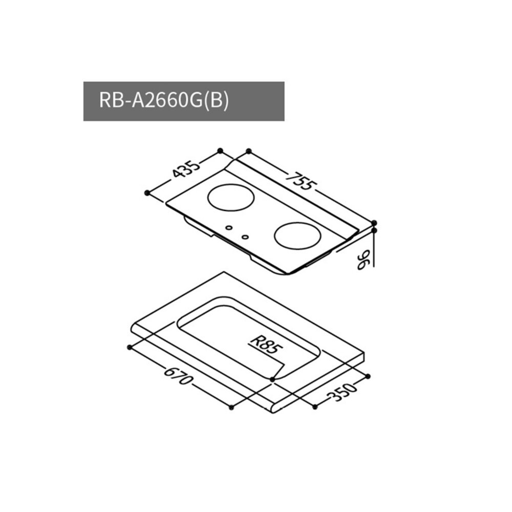 高雄 林內牌 瓦斯爐 RB-A2660G(B) 檯面式緻溫玻璃雙口爐 緻溫系列 限定區域送基本安裝-圖片-6
