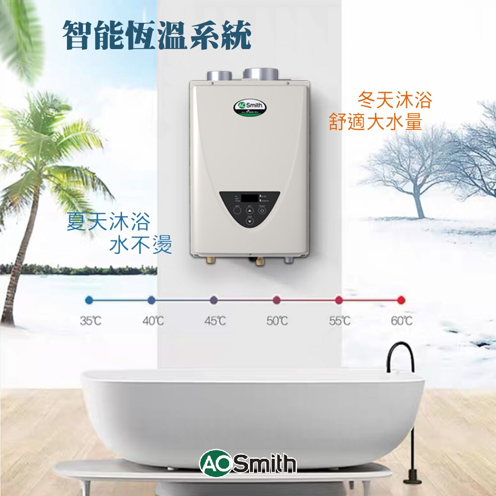 AO Smith ATI-310U 27L 瓦斯熱水器 室內型強制排氣 防一氣化碳 美國原裝進口-圖片-3