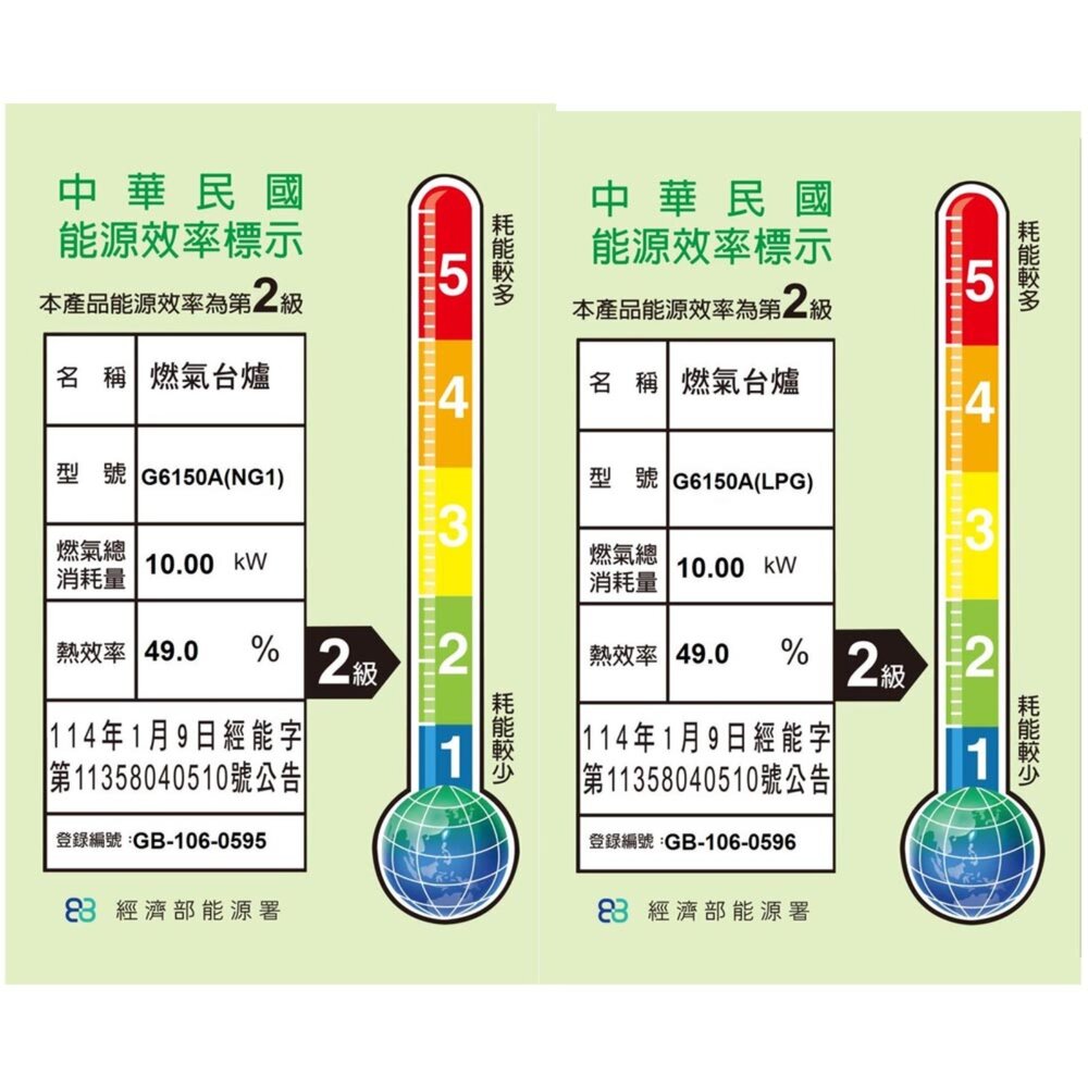 櫻花牌 G6150A 雙口嵌入爐 G6150 瓦斯爐 限定區域送基本安裝-圖片-2