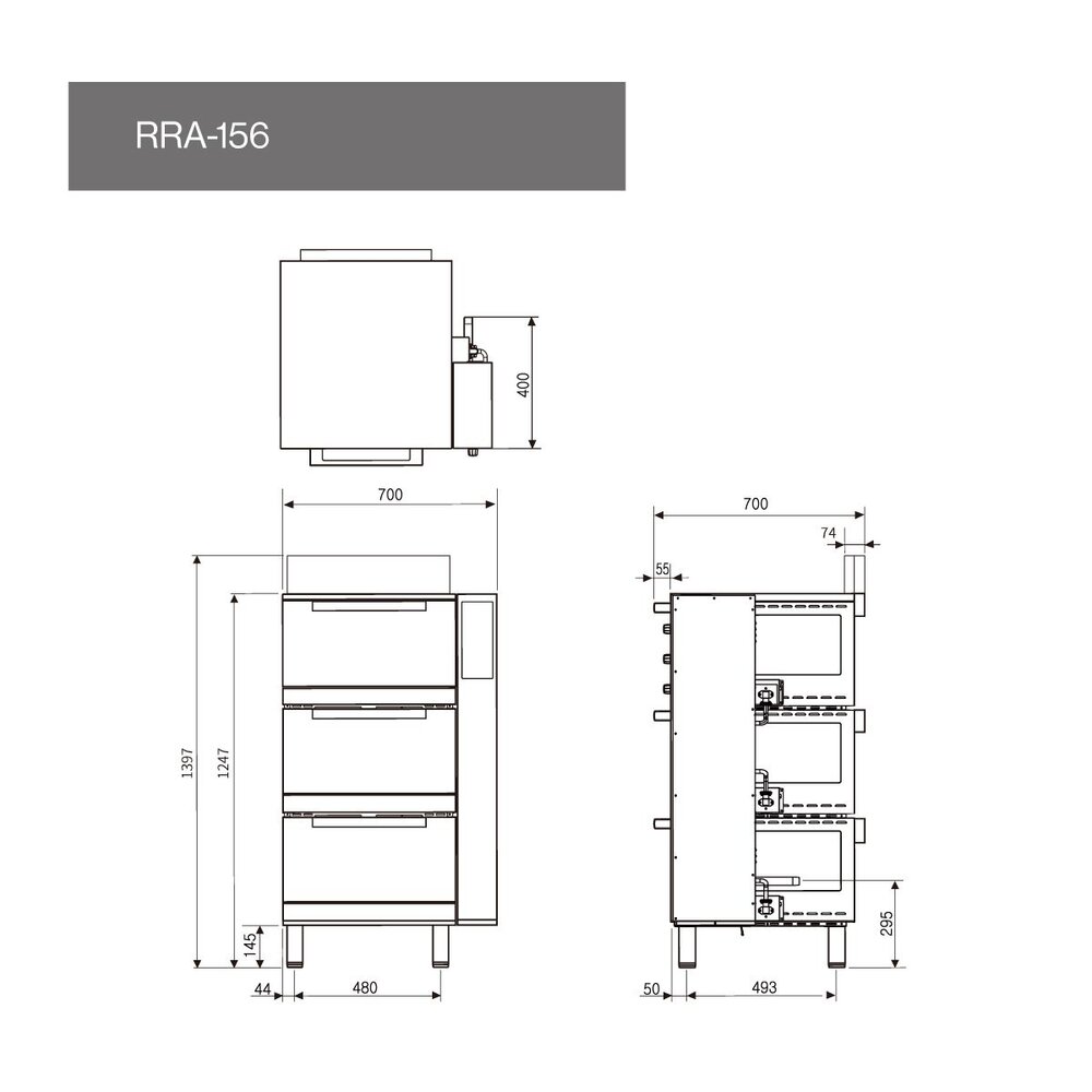 林內牌 商用 RRA-156 150人份 三層瓦斯立式 炊飯器(韓國製)156【KW廚房世界】-圖片-4
