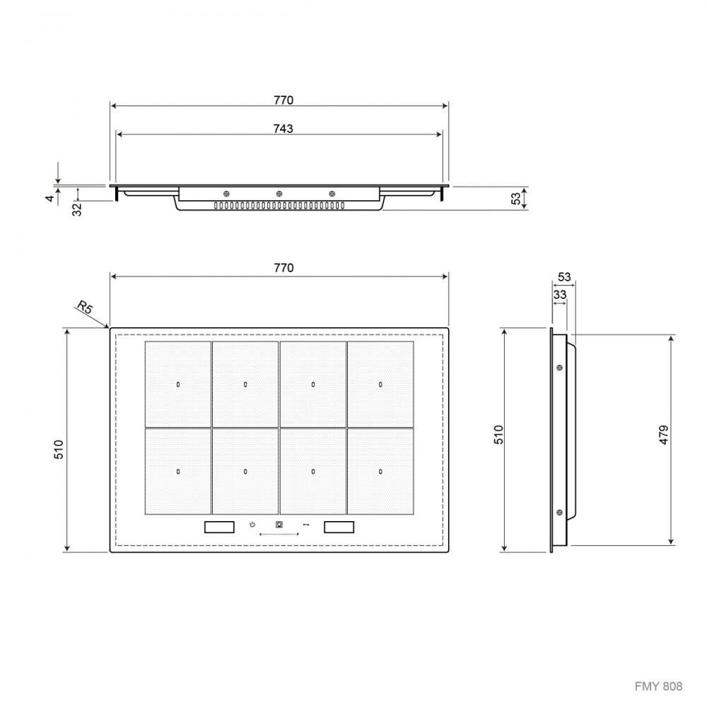 客林渥 FMY 808 I FP BK 瑞士 FRANKE 全區感應爐 IH-圖片-2