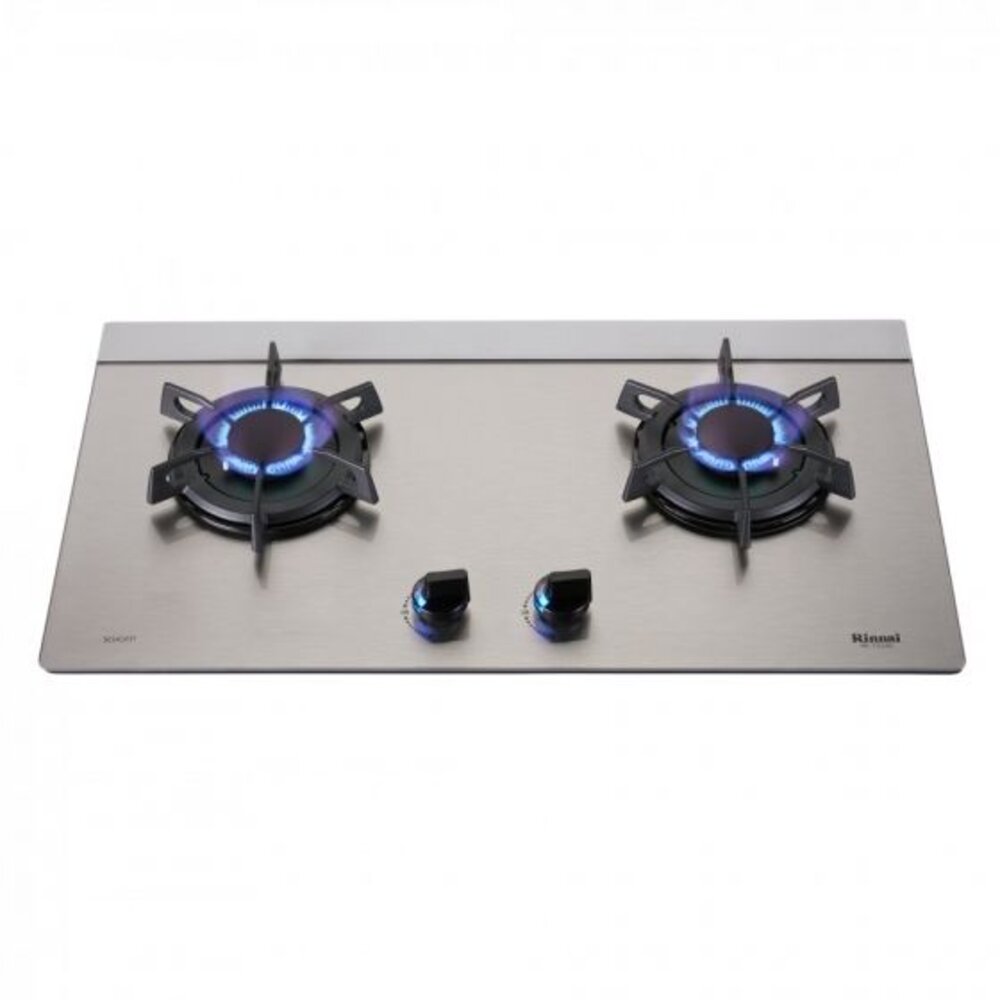 出清 林內牌 特價 RB-F219G(G) RB-F219G(CW) 檯面式蓮花玻璃雙口爐-圖片-1