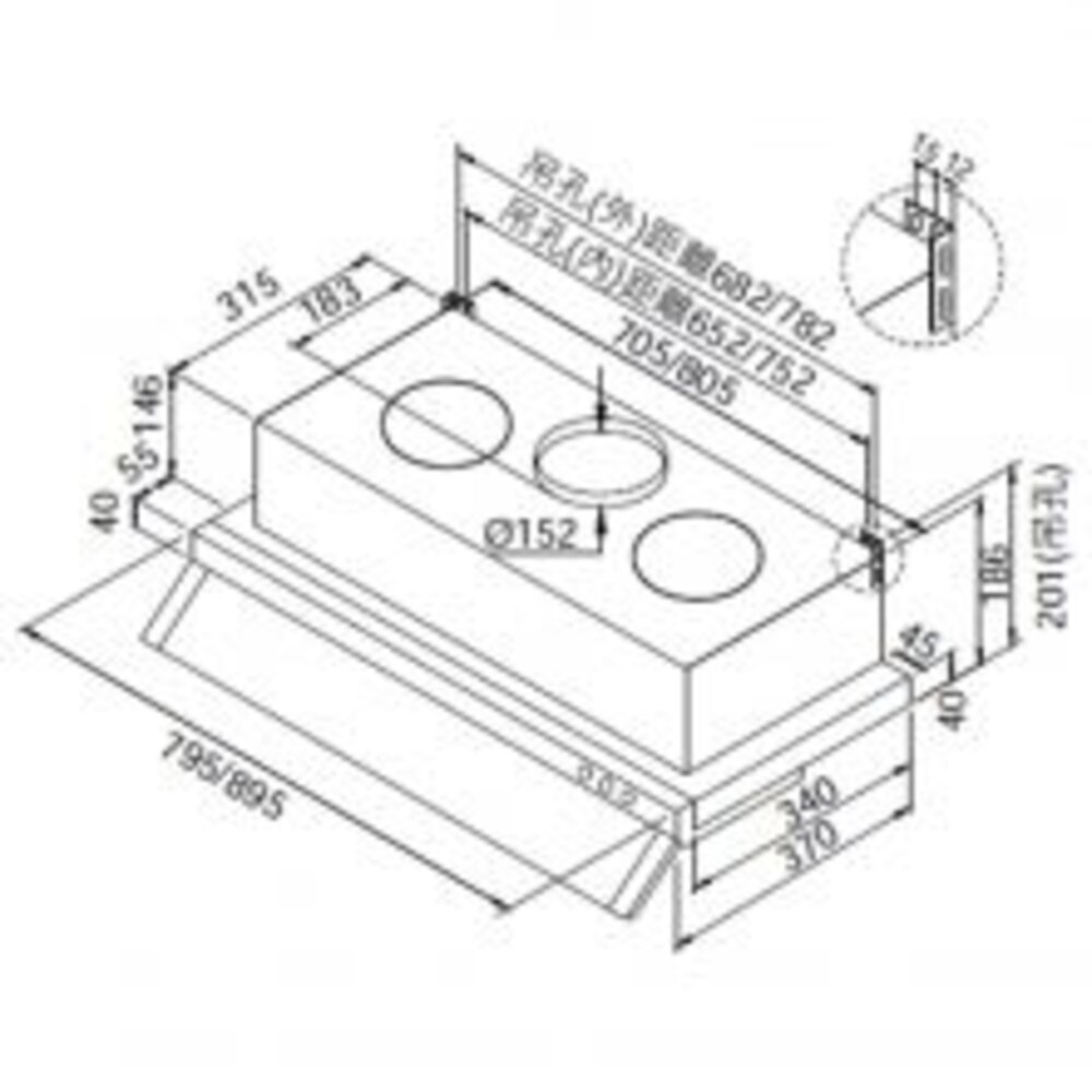 喜特麗 JT-138S 隱藏式排油煙機 JT138S 抽油煙機 限定區域送基本安裝-圖片-2