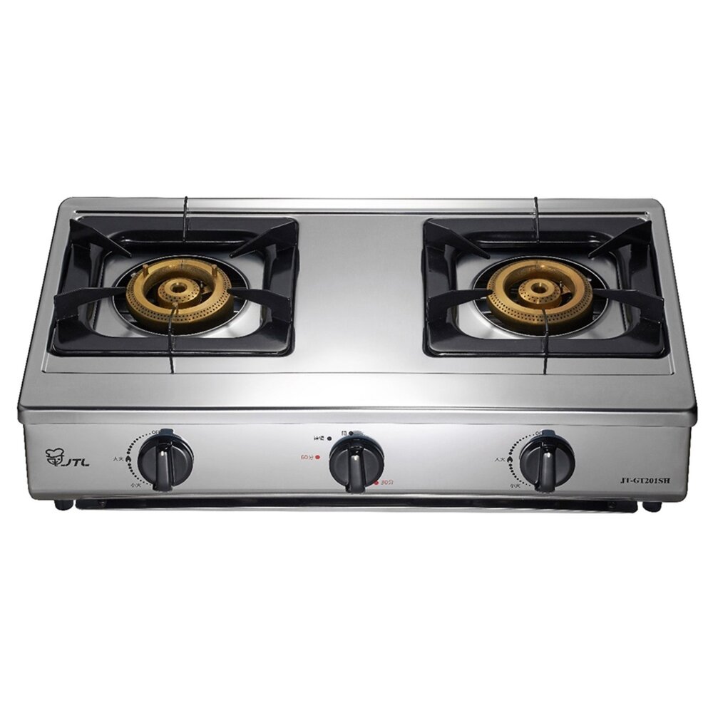 喜特麗 JT-GT201SH 雙口定時雙口檯爐 傳統台爐 JT-GT201 限定區域送基本安裝-圖片-1
