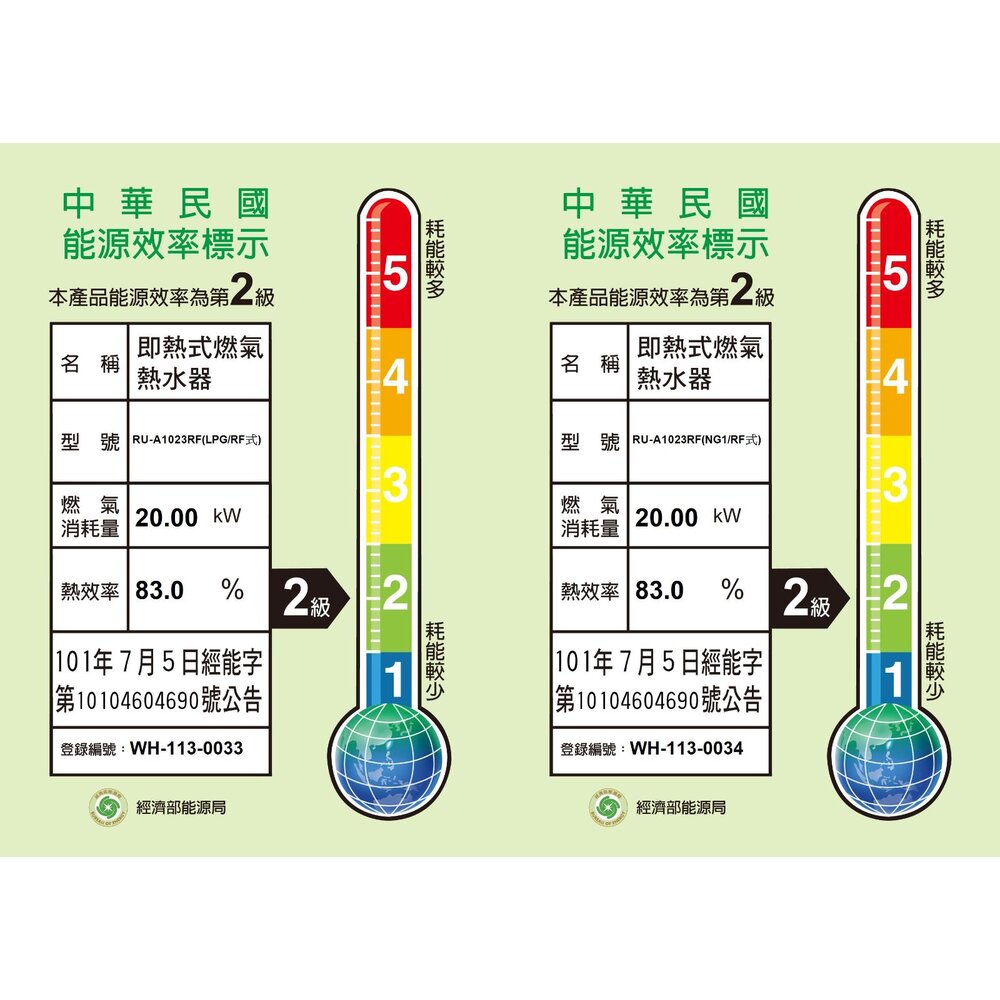 林內牌 RU-A1023RF 屋外型10L熱水器 自然排氣 加強抗風系列 限定區域含基本安裝-圖片-2