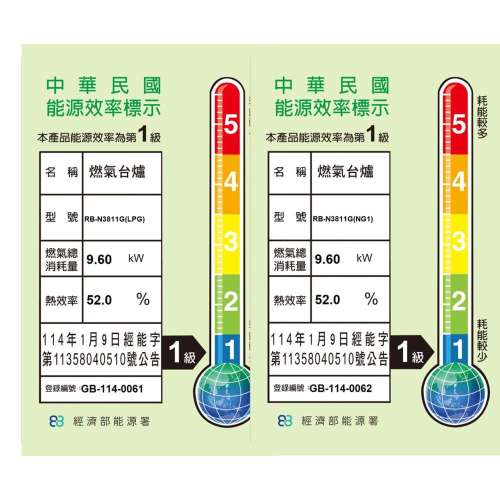 林內牌 RB-N3811G(B) 檯面式內焰玻璃三口爐 限定區域送基本安裝-圖片-2