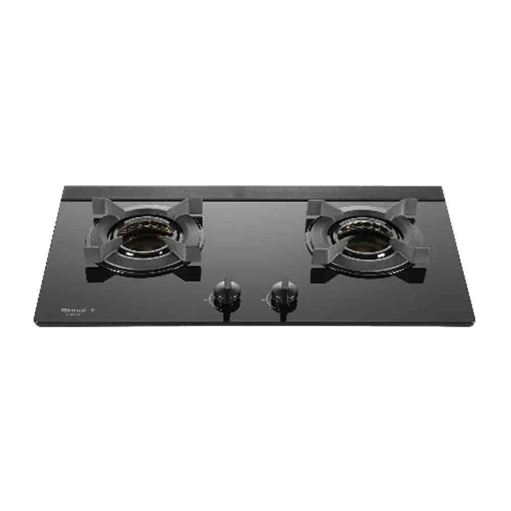 林內牌 RB-N2681G(B) 連動系列 檯面式內焰玻璃雙口爐 限定區域送基本安裝-圖片-1