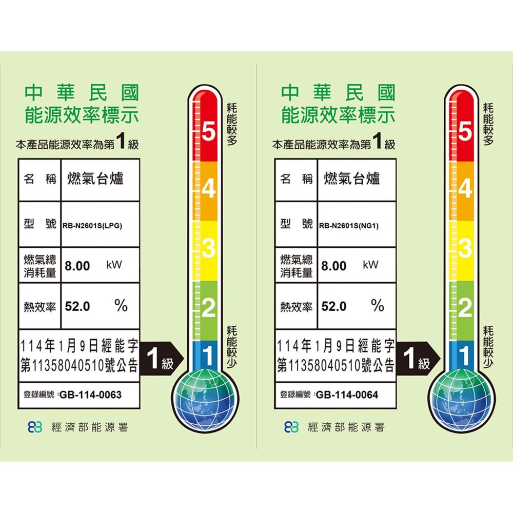 林內牌 RB-N2601S 內焰不銹鋼雙口檯面爐 瓦斯爐 2601 限定區域送基本安裝-圖片-2