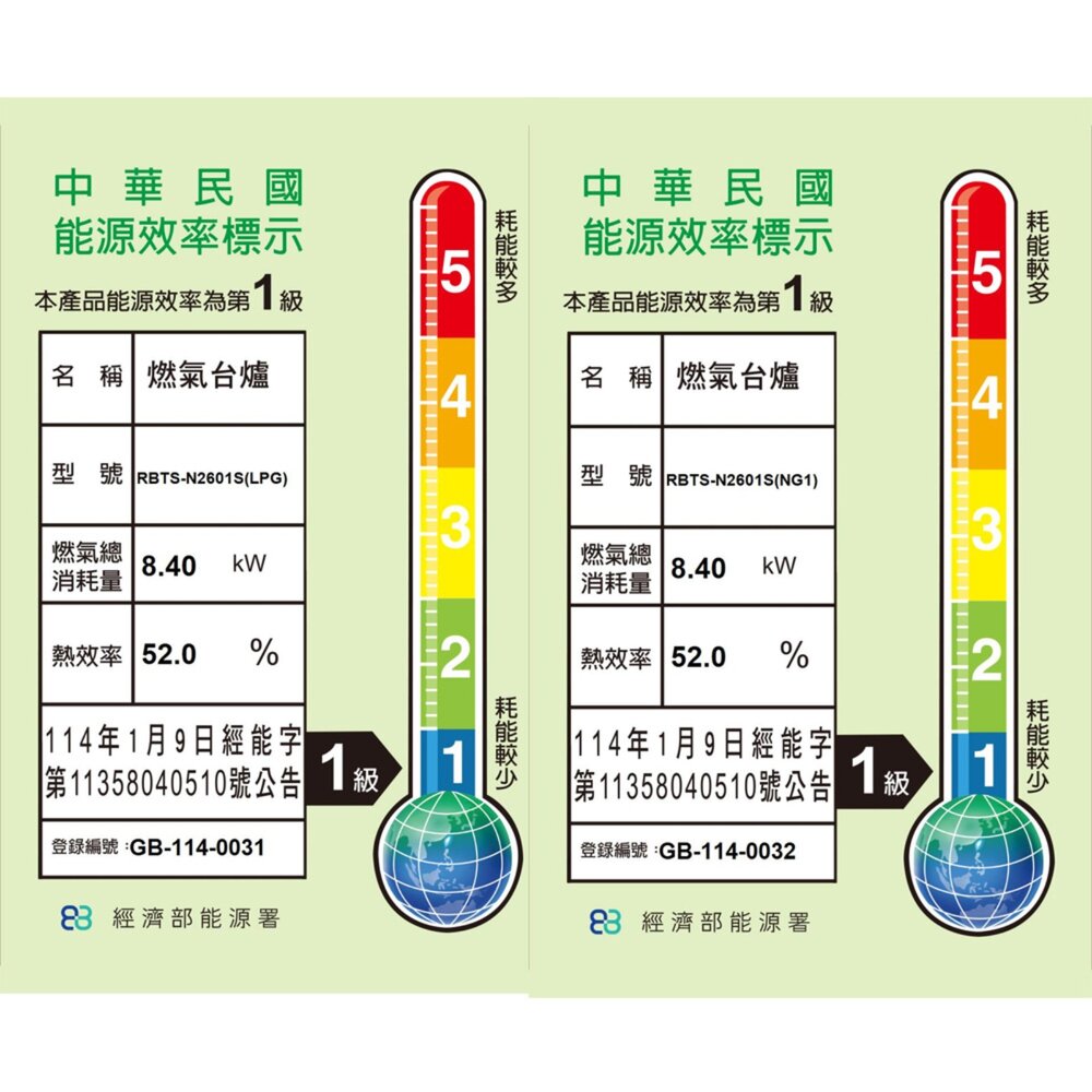 林內牌 RBTS-N2601S 嵌入式內焰不鏽鋼雙口爐 2601 限定區域送基本安裝【KW廚房世界】-圖片-8