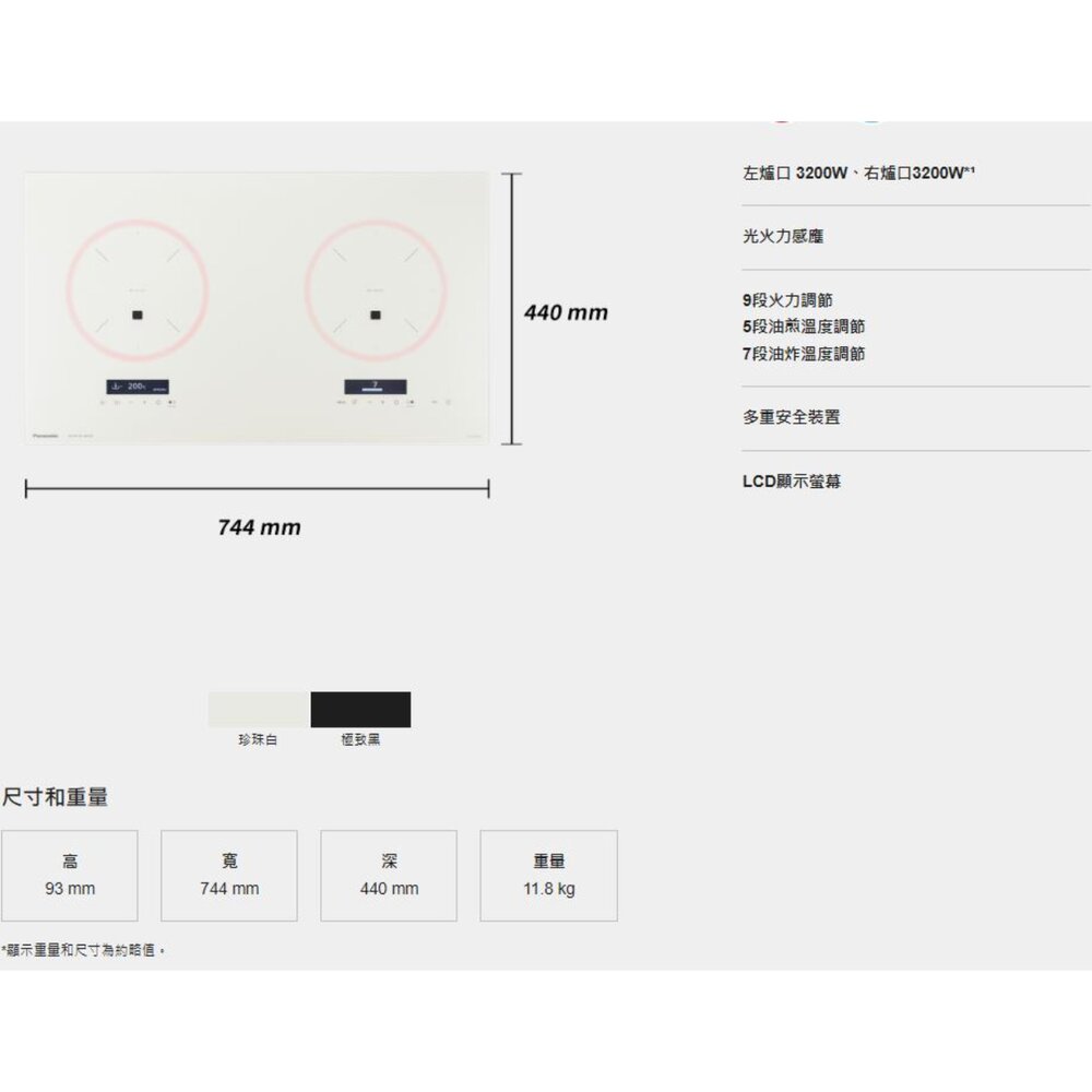Panasonic 國際牌 IH調理爐 KY-A1W70 白玻璃 220V 贈鍋鏟組 贈完為止-圖片-9