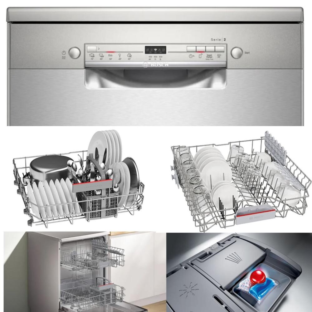 BOSCH 博世 SMS2ITI06X 2系列 獨立式洗碗機 60 cm 不鏽鋼色110v-圖片-3