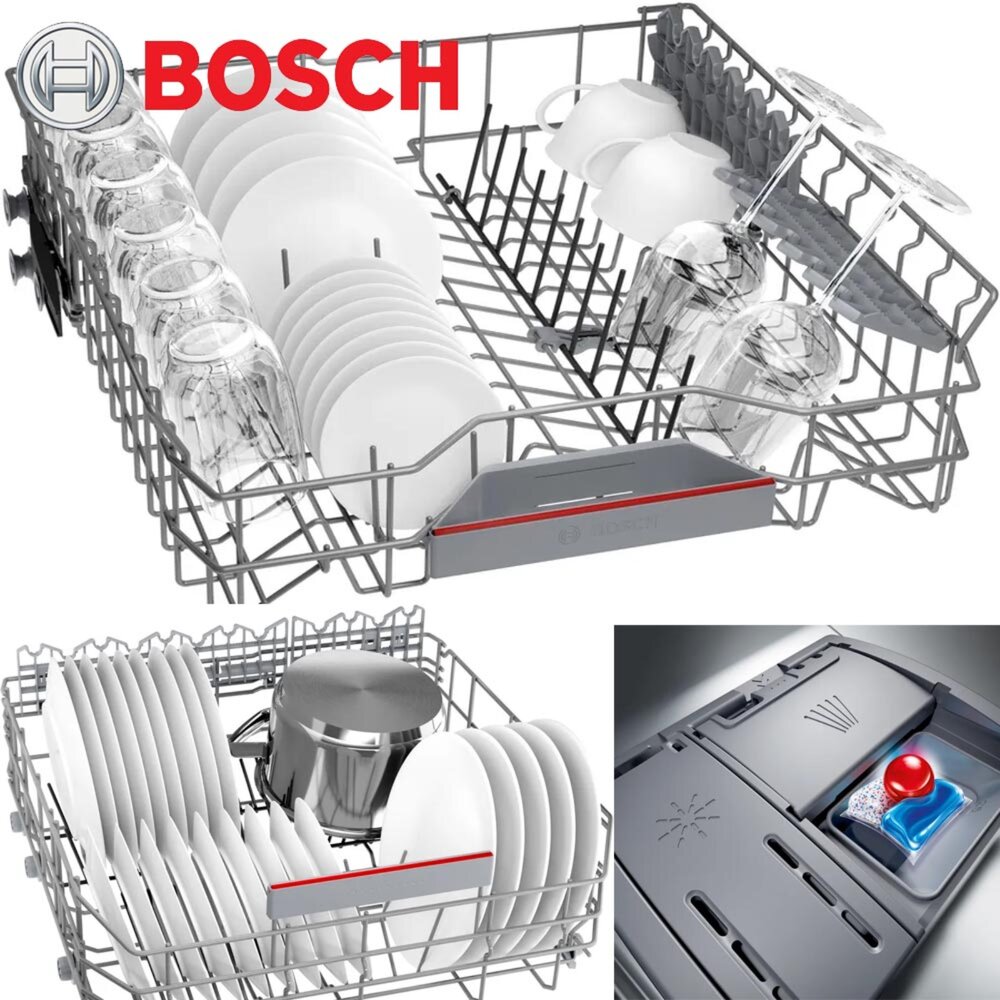 BOSCH 博世 SMH4ECX28E 4系列 全嵌式洗碗機 60 cm 滑動鉸鍊 220V-圖片-5