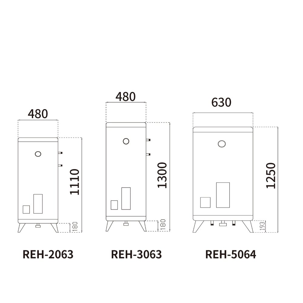 林內牌 REH-2063 20加侖 儲熱式 電熱水器 ☆不鏽鋼內桶 白鐵內膽 限定區域送基本安裝【KW廚房世界】-圖片-4