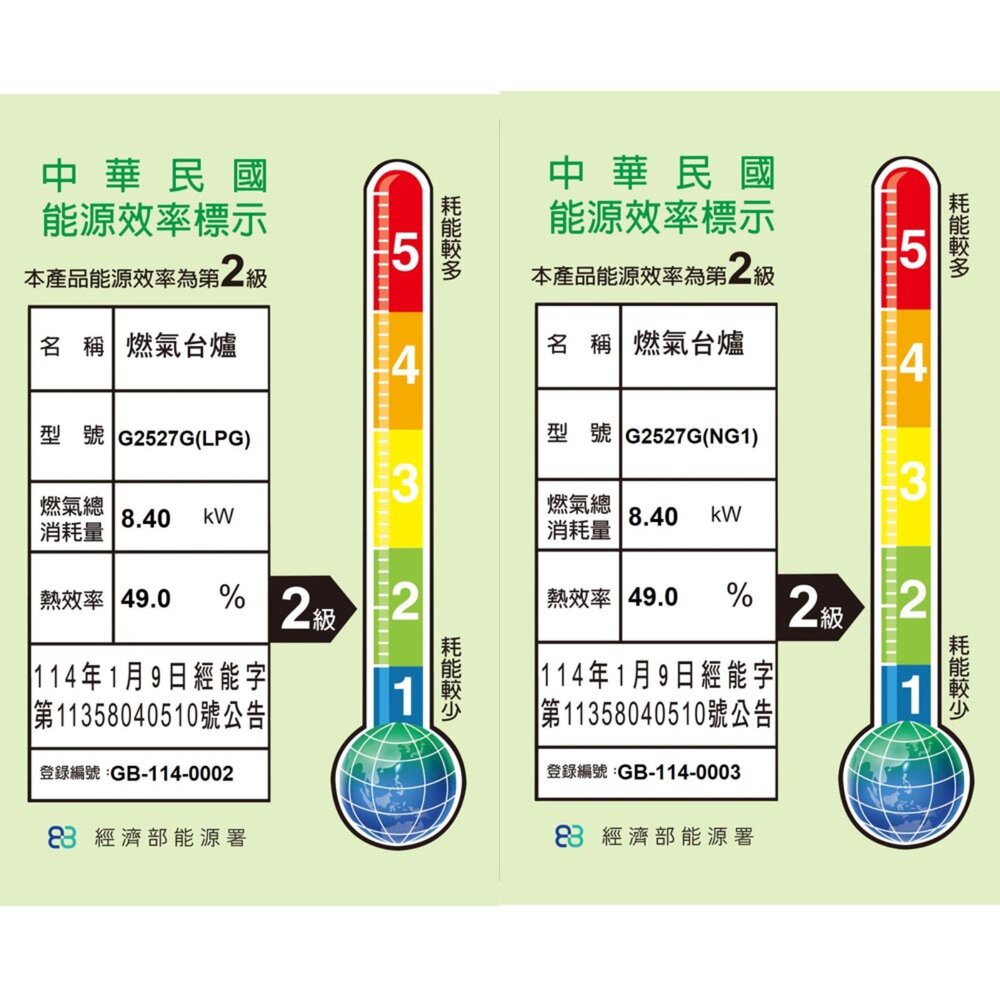 高雄 櫻花牌 G2527G 二口小面板 智控易清檯面爐 2527-圖片-2