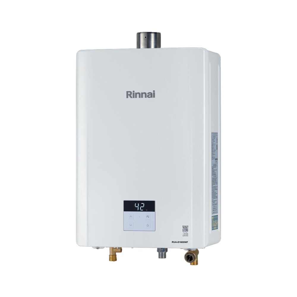 林內牌 RUA-D1600WF 屋內型強制排氣熱水器 16L  限定區域送基本安裝【KW廚房世界】-圖片-1