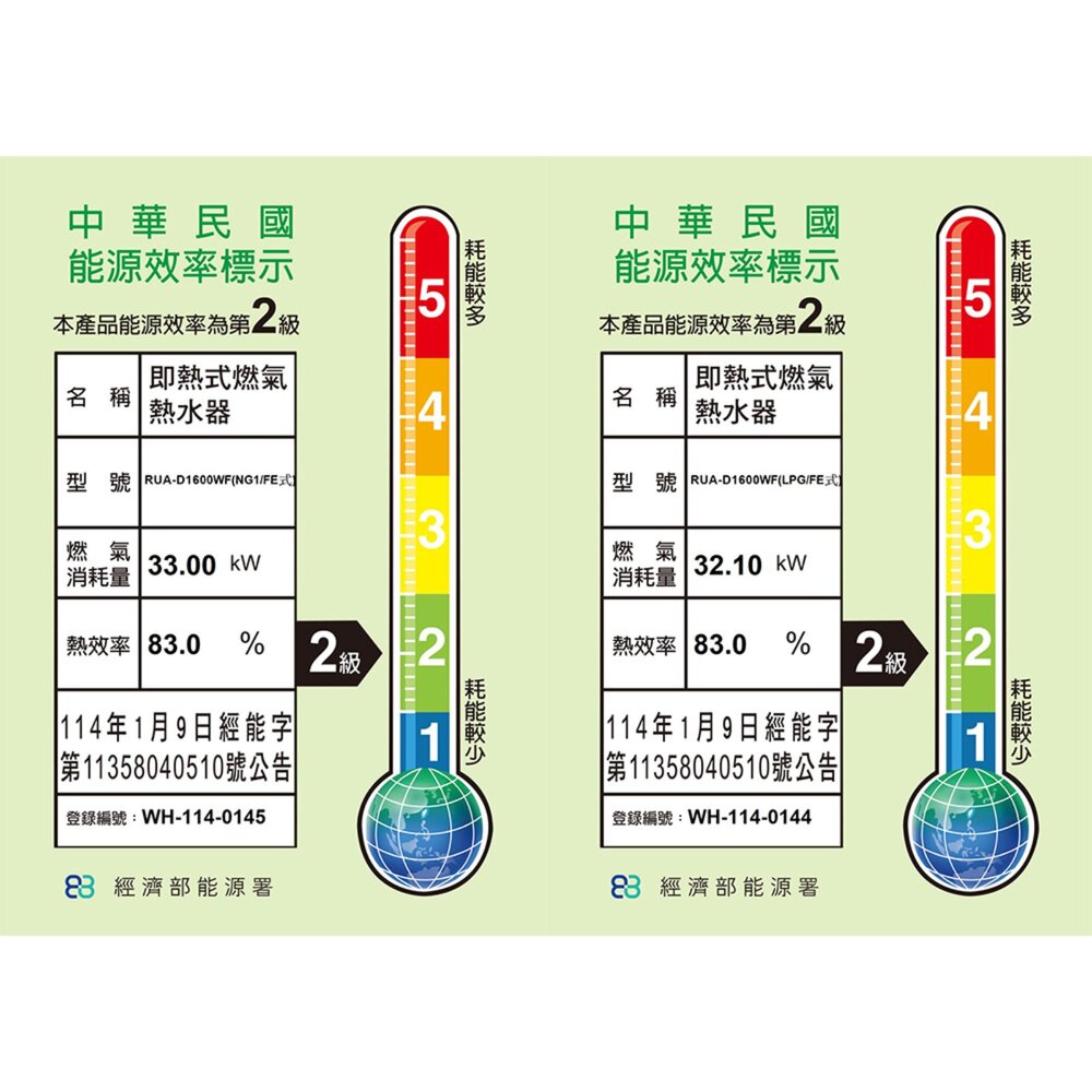 林內牌 RUA-D1600WF 屋內型強制排氣熱水器 16L 限定區域送基本安裝-圖片-2