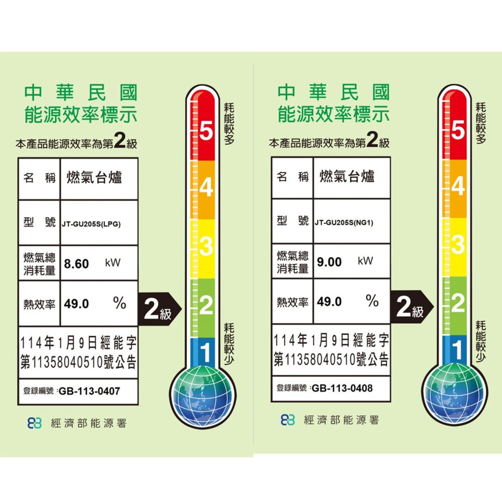高雄 喜特麗 JT-GU205S 雙口嵌入爐 瓦斯爐 限定區域送基本安裝【KW廚房世界】-圖片-4
