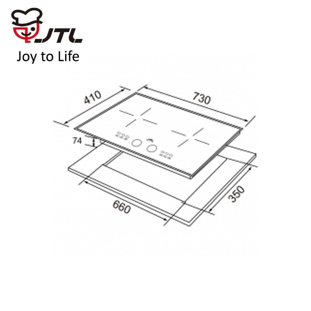 喜特麗 JT-IH220 皎白IH微晶調理爐 IH爐 限定區域含基本安裝-圖片-3