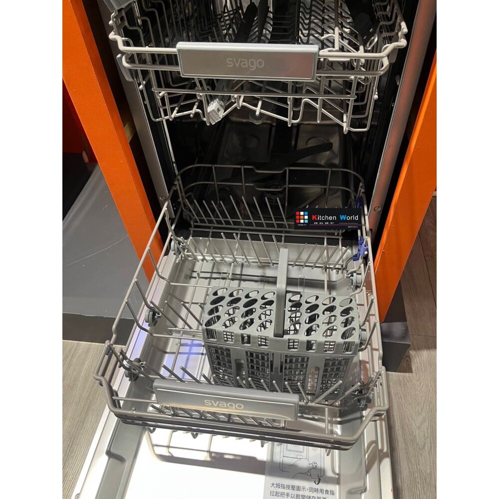 SVAGO VD6111 半嵌式45cm自動開門洗碗機 洗碗機-圖片-4