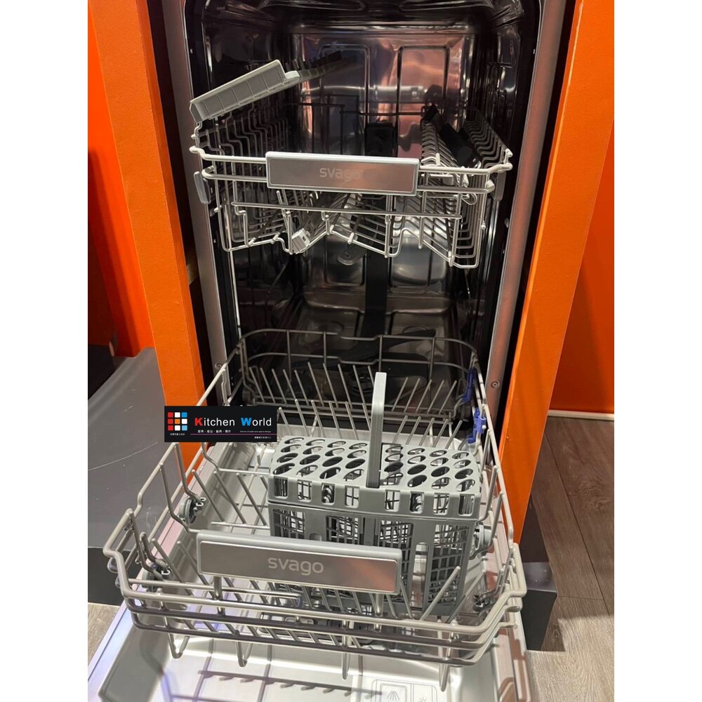 SVAGO VD6111 半嵌式45cm自動開門洗碗機 洗碗機-圖片-6