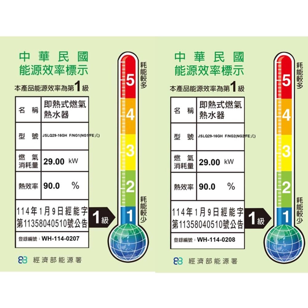 Haier 海爾16L JSLQ29-16GHF 數位恆溫熱水器 一級能效 限定區域含基本安裝-圖片-2