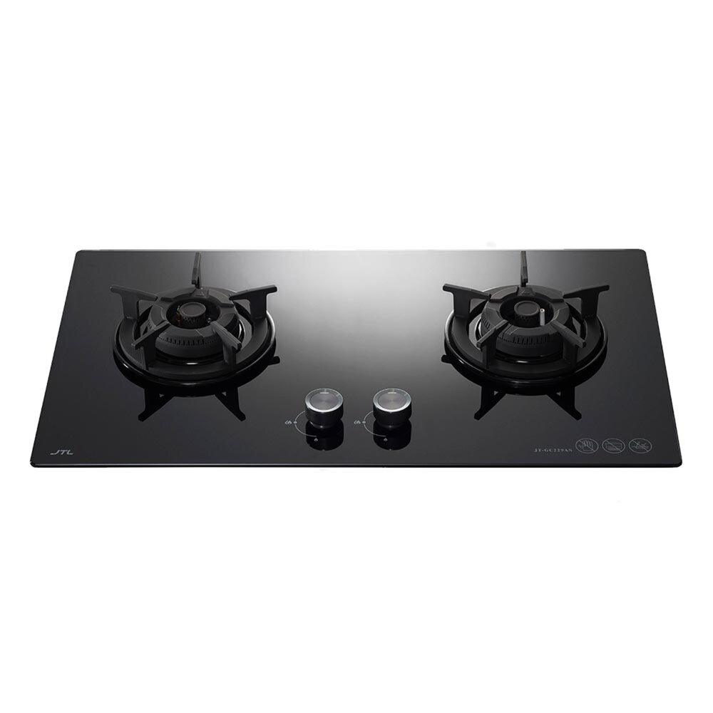喜特麗 JT-GC229AS 雙口黑色玻璃檯面爐 瓦斯爐 229 限定區域送基本安裝-圖片-1