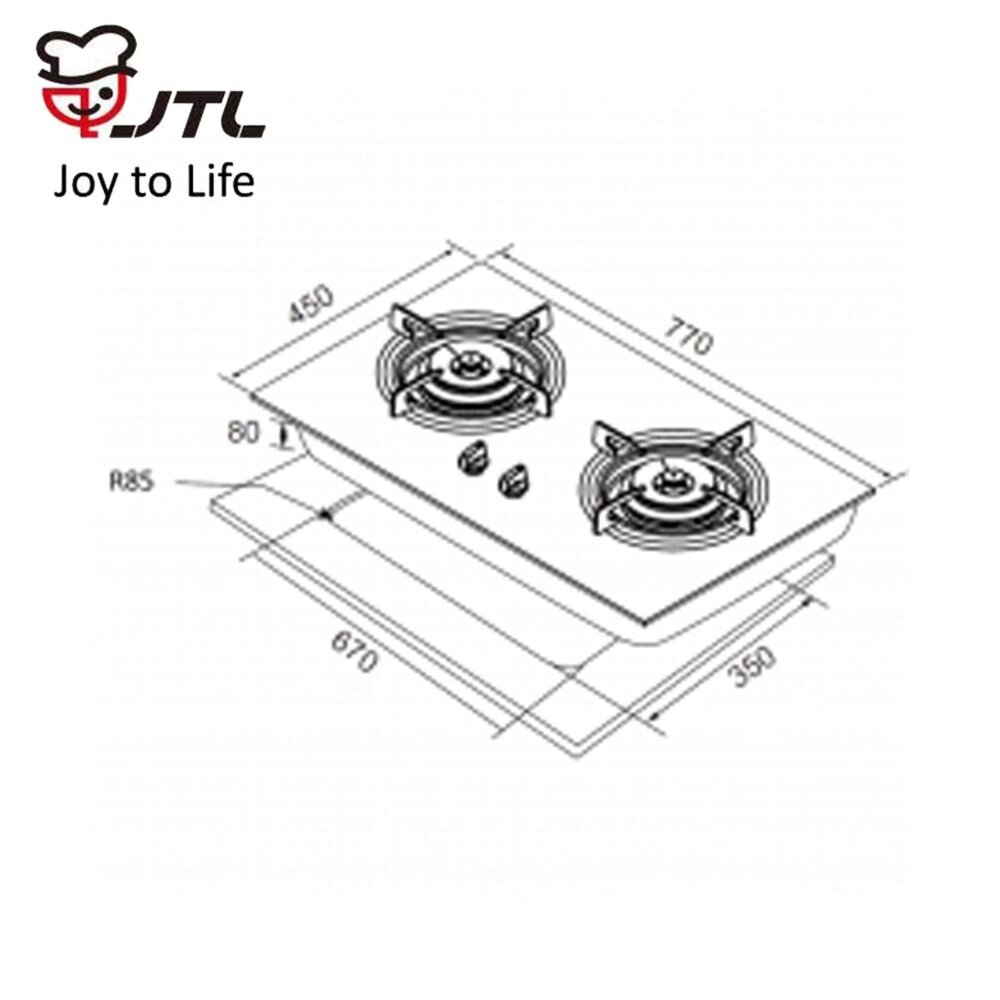 高雄 喜特麗 JT-GC205A 雙口玻璃檯面爐 瓦斯爐 限定區域送基本安裝-圖片-3