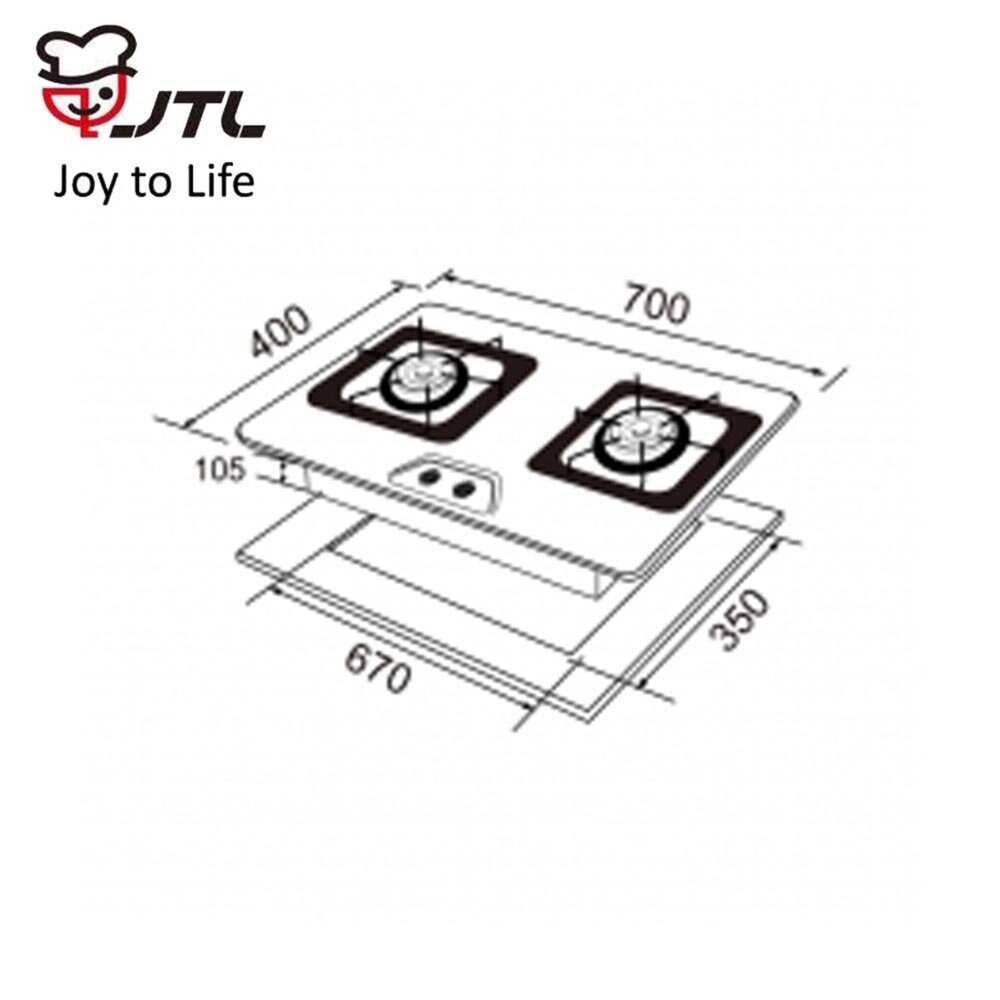 高雄 喜特麗 JT-GC202S 不鏽鋼檯面爐瓦斯爐 限定區域送基本安裝-圖片-3