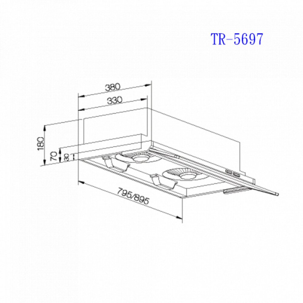 高雄 莊頭北 TR-5697 90公分 全隱藏 排油煙機 TURBO馬達 抽油煙機 限定區域送基本安裝-圖片-2
