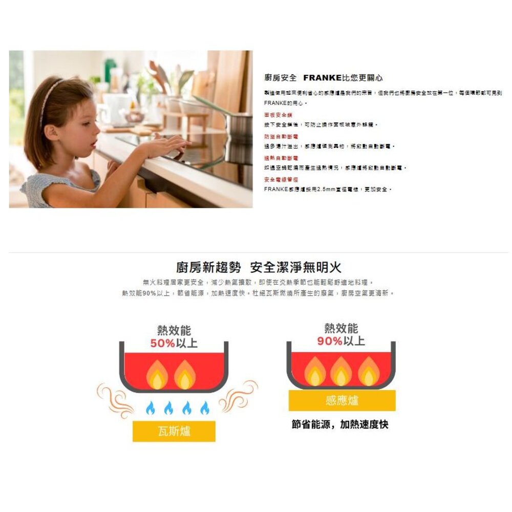 CLEARWELL客林渥 瑞士 FRANKE 三口感應爐 FSM653 IDBK 感應爐 IH-圖片-4