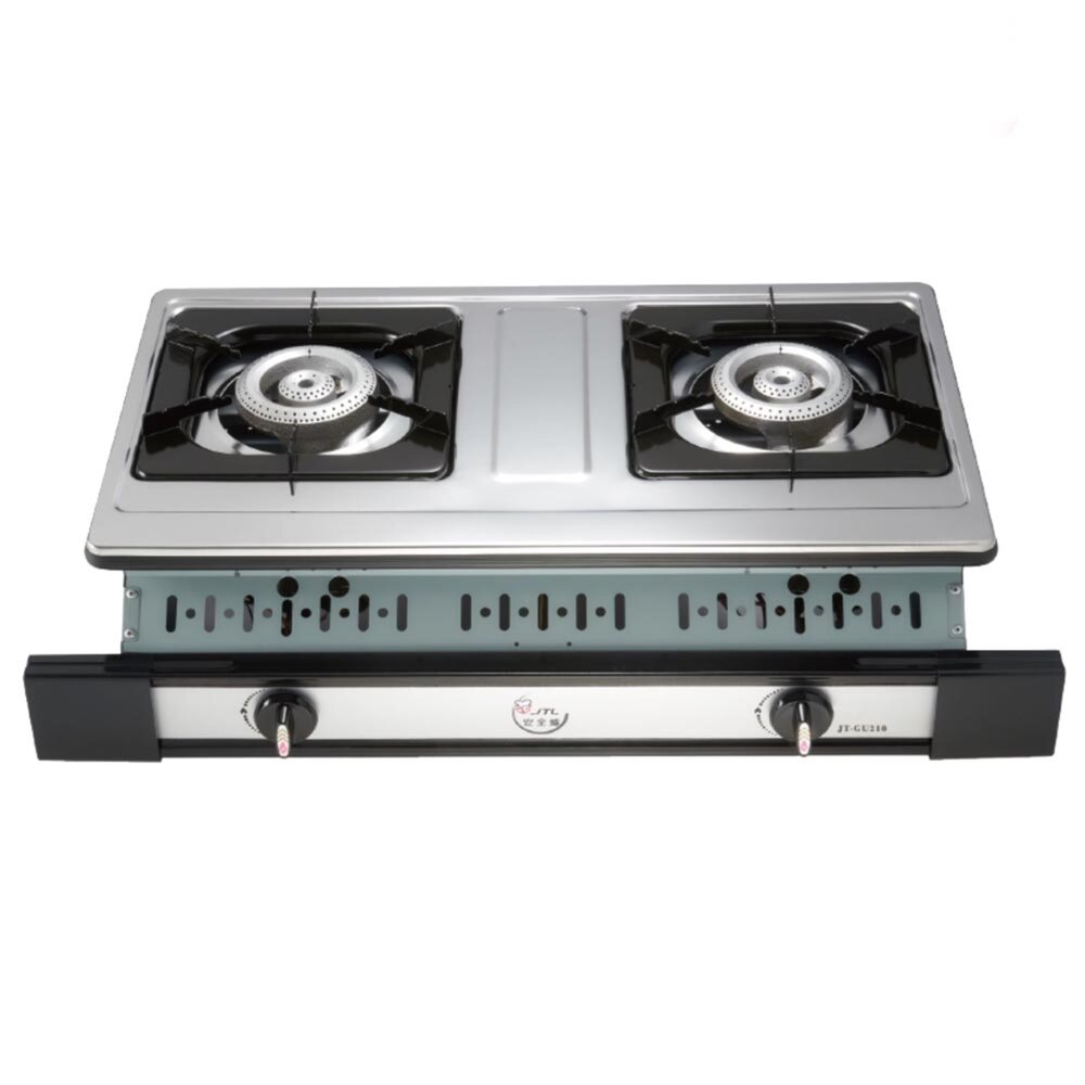 喜特麗 JT-GU210S 雙口嵌入爐 瓦斯爐 僅有天然氣-圖片-1