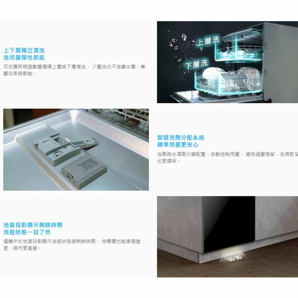 BEST G2320 敲敲門全嵌洗碗機 獨立烘乾 自動開關門 洗碗機 不含安裝-圖片-3