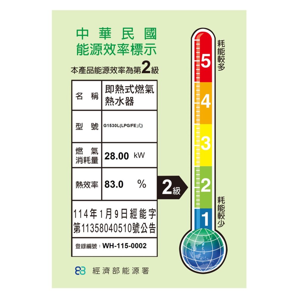 yaffle 亞爾浦 G5130 13L 強制排氣熱水器 智能恆溫-圖片-3