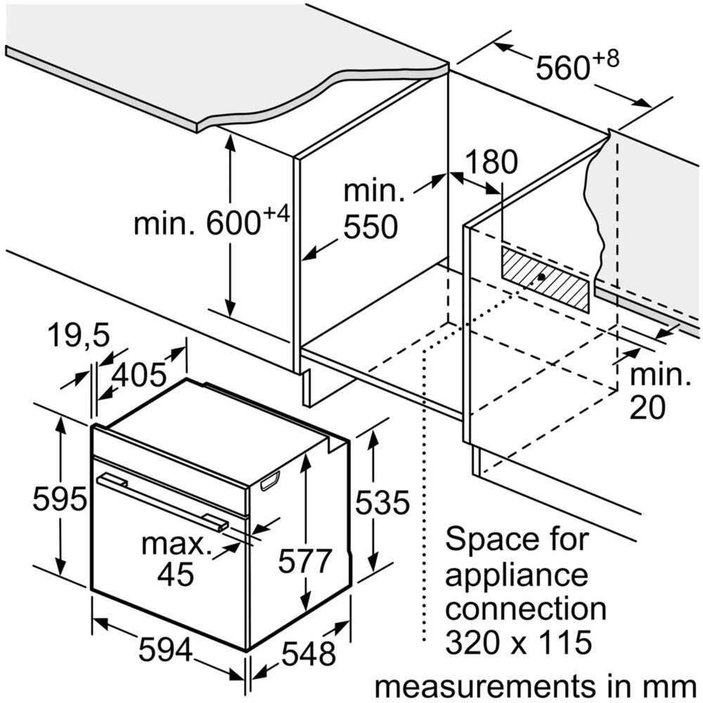 BOSCH HRG978NB1 8系列 嵌入式焗爐連添加蒸氣功能 60 x 60 cm 黑色-圖片-6
