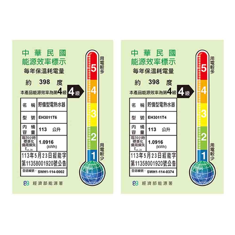 櫻花牌 EH3011T6/T4 ECO i省電儲熱式 電熱水器 限定區域送基本安裝-圖片-2