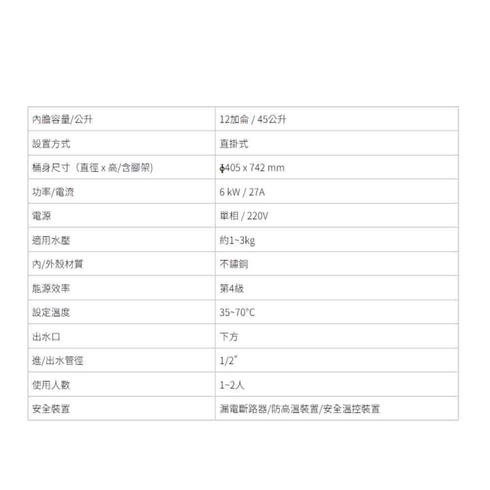 櫻花牌 EH1211T6 ECOi省電儲熱式電熱水器 限定區域送基本安裝-圖片-3