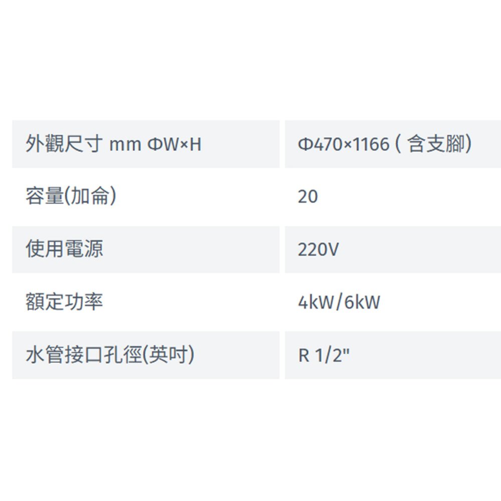 林內牌 REH-2056P4 倍容型 儲熱式電熱水器 限定區域含基本安裝-圖片-6