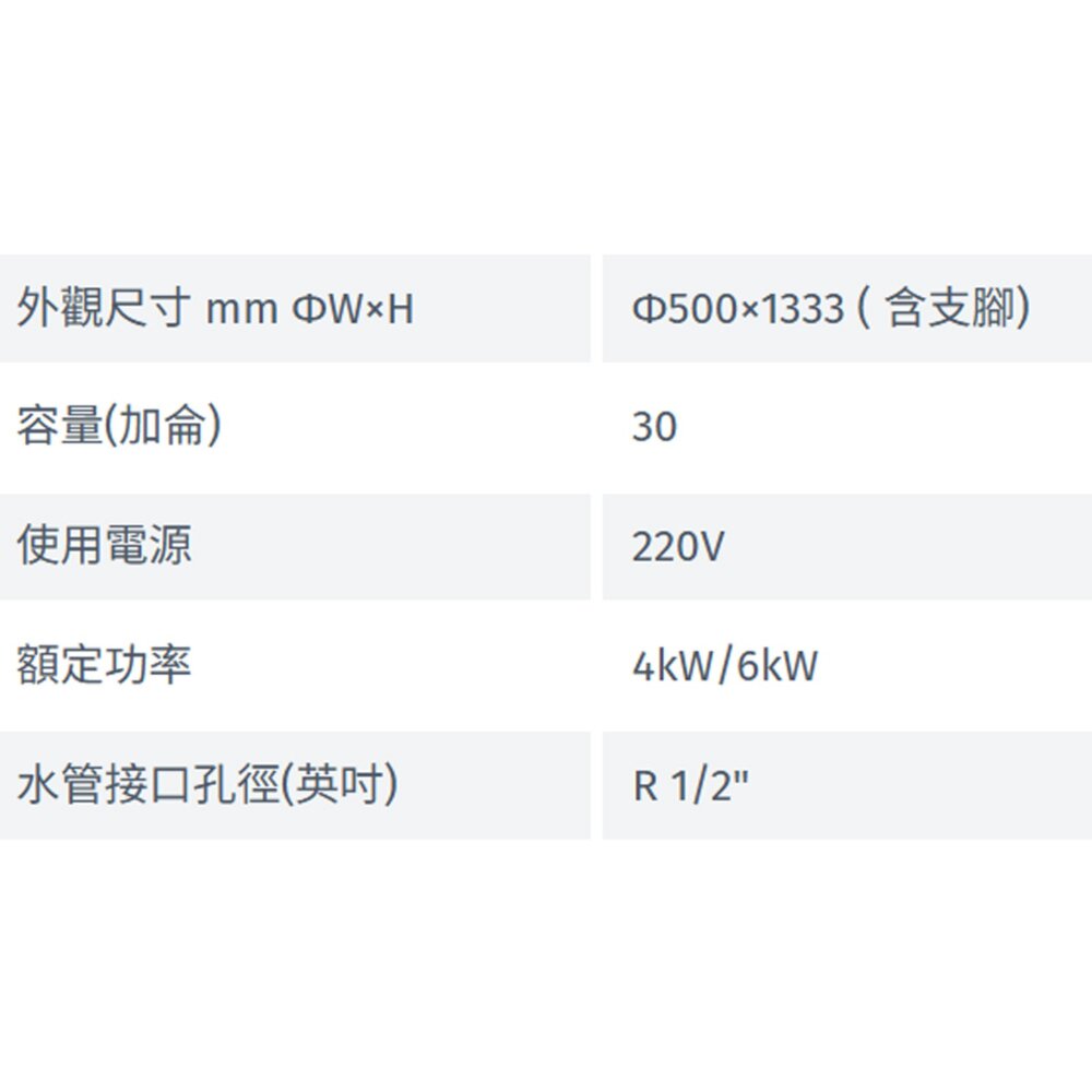 林內牌 REH-3056P4 倍容型 儲熱式電熱水器 限定區域含基本安裝-圖片-3